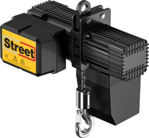 a black LX1 electric chain hoist