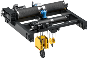 A black VX wire rope hoist