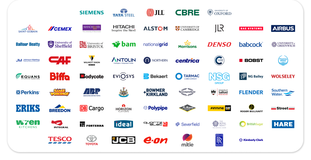 A list of all the companies street cranexpress works with. This includes Siemens Tata Steel JLL CBRE University of Oxford Saint Gobain Cemex The university of manchester HITACHI ALSTOM University of cambridge JLR BAE Systems Airbus Balfour Beatty University of Sheffield University of Bristol BAM National Grid Morrisons Denso Babcock University of greenwich Johnson Matthey CAF BodyCote Eviosys Bekaert Tarmac NSG Group NG Bailey Wolseley Perkins Games Workshop ABP Newcastle United Bowmer and Kirkkland Sunseeker University of salford manchester Flender Southern Water Eriks Breedon DB Cargo Horizon Platforms Polypie Al-Murad Granite Finning Cat Roger Bullivant Street Crane Company Wren Kitchens Integral Forterra Ideal Quartz Elec Severfield The royal mint British sugar Hare Tesco Toyota JCB E on Mitie Rolls Royce Kimberly Clark