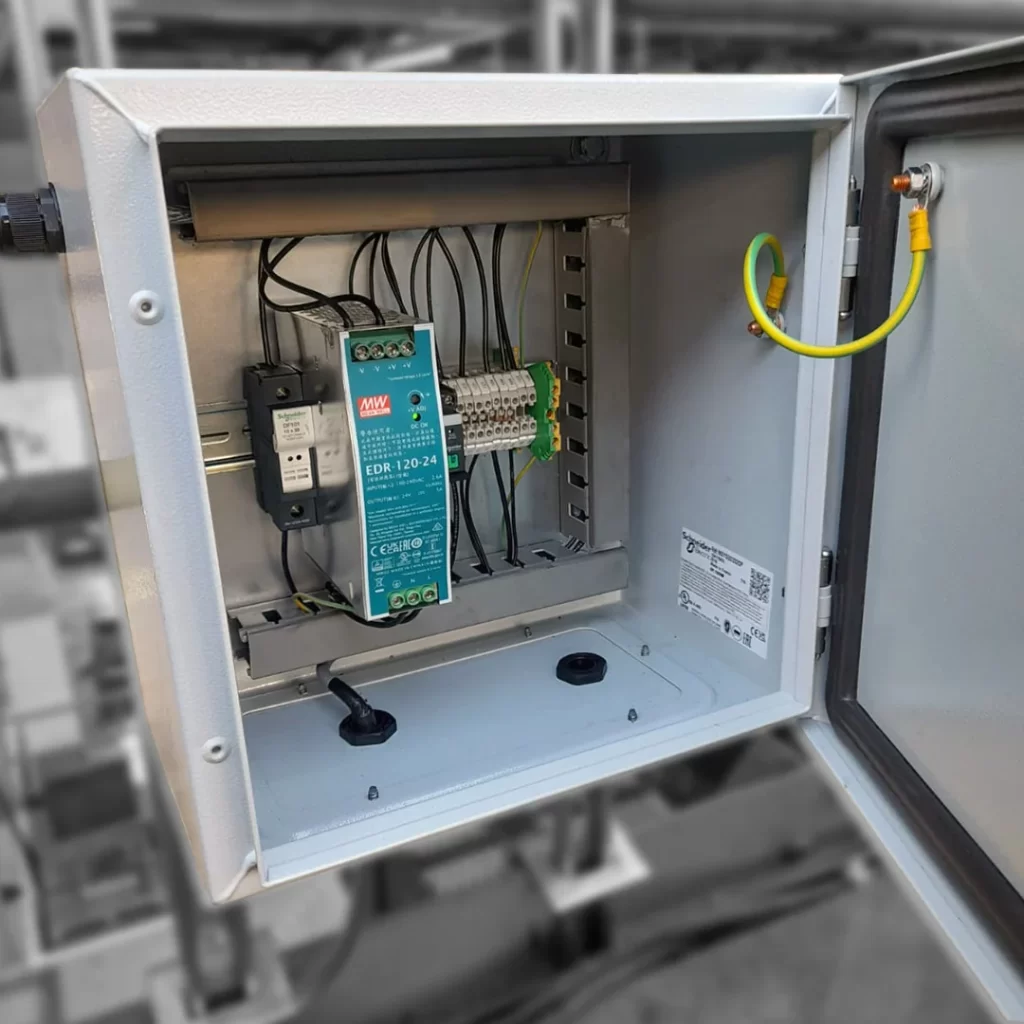 Bespoke panel build using components sourced from bxh electrical wholesale.